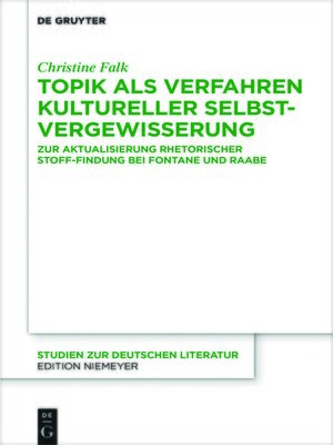 cover image of Topik als Verfahren kultureller Selbstvergewisserung